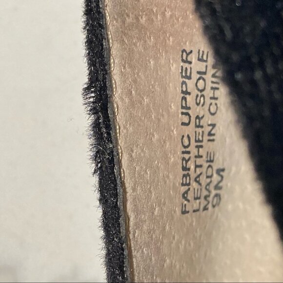 ZINC Sz 9 Velvet Brocade 4” Heels Funky Decorated Heel Peep Toe Shoes - Picture 13 of 13